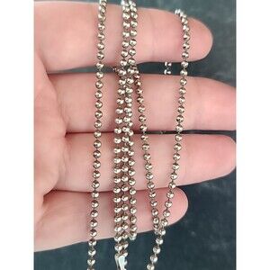 Italian 925 Sterling Silver Extra Long Chain Necklace Vintage